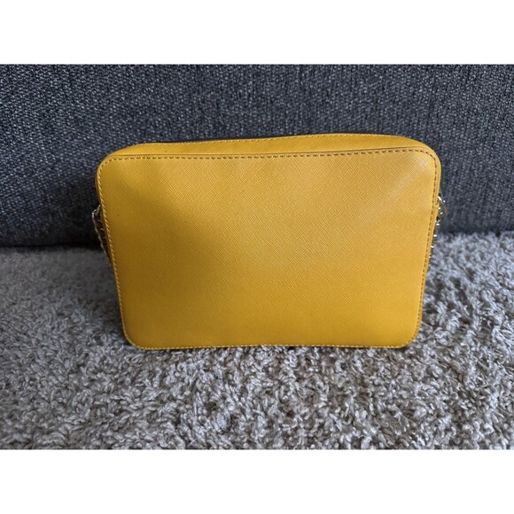 Michael Kors Leather Crossbody Bag Jet Set Chrome Yellow - Picture 6 of 10